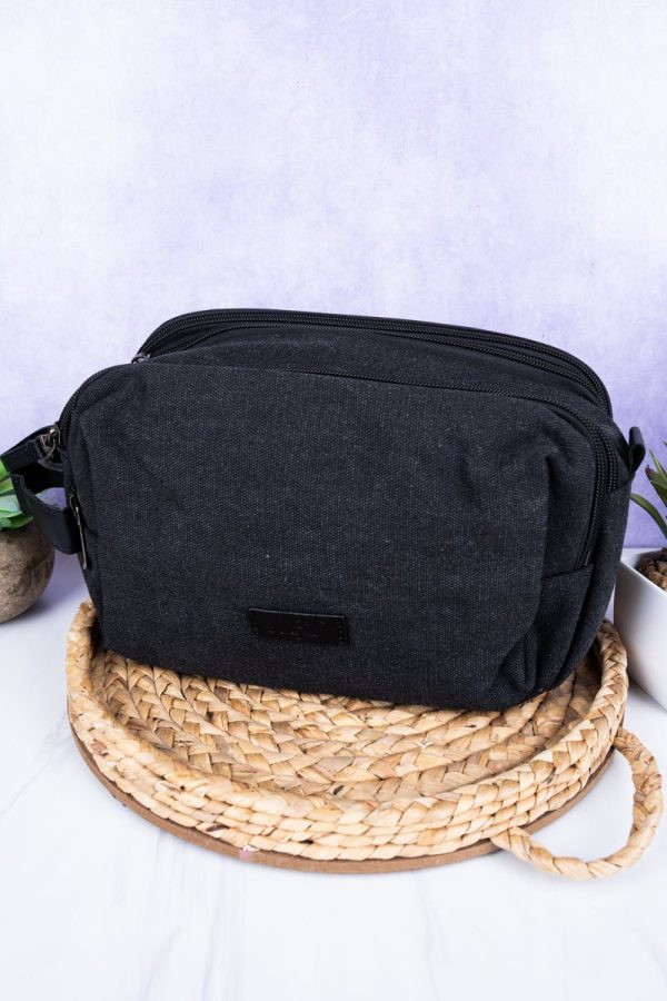 NGIL Black Travel Ready Toiletry Bag Discount