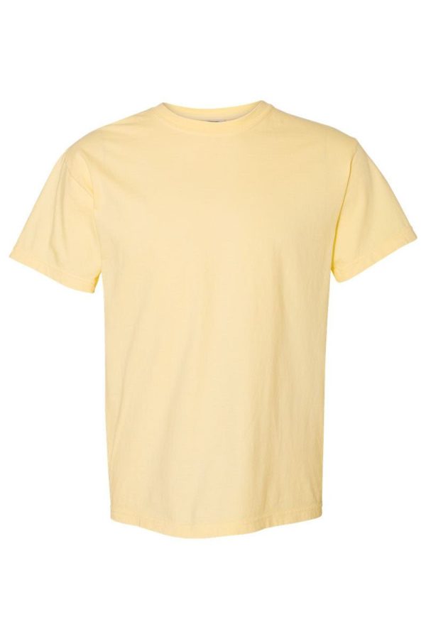 Brushed Peep Coquette Bow Comfort Colors Adult Ring-Spun Cotton Tee For Sale - Image 3