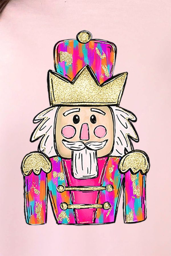 Brushed Colorful Nutcracker Comfort Colors Adult Ring-Spun Cotton Tee For Cheap - Image 2