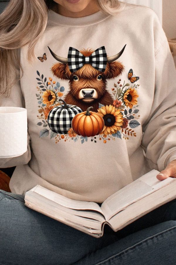 Buffalo Check Highland Unisex NuBlend Crew Sweatshirt Hot on Sale