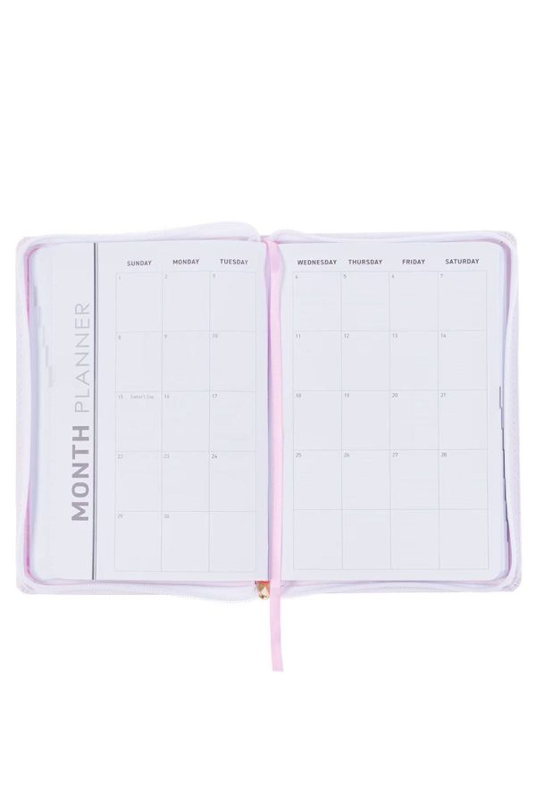 2025 Trust in the Lord Blush Pink LuxLeather Zippered Executive Planner Online now - Image 4