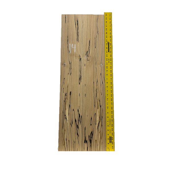 Spalted European Beech Dreadnought Guitar Back & Side Set #14 For Cheap - Image 5
