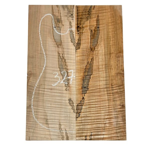 Flame Ambrosia Maple Bookmatched Guitar Drop Top 21  x 7-3 8  x 1 4  #327 For Sale - Image 3