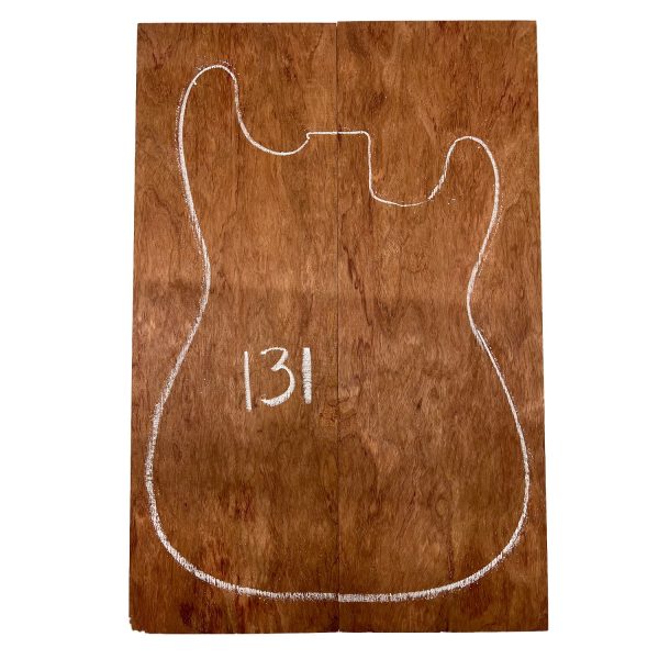 Figured Curly Bubinga Bookmatched Guitar Drop Tops 21  x 7  x 1 4  #131 Fashion - Image 2