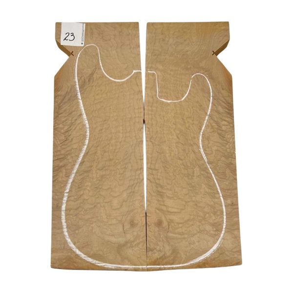 Quilted Flame Maple Bookmatched Guitar Carved Tops 20  x 7-3 8  x 1-1 8  #23 Online Hot Sale - Image 3