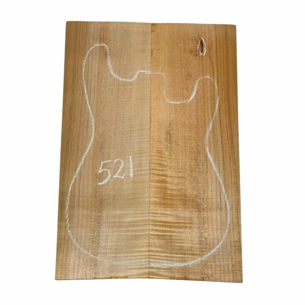 Flame Hard Maple Bookmatched Guitar Drop Tops - 21-1 2  x 7-1 4  x 3 8  #521 Online Sale - Image 3