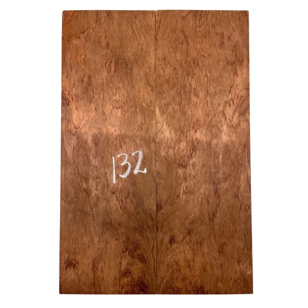 Figured Curly Bubinga Bookmatched Guitar Drop Tops 21  x 7  x 1 4  #132 Supply