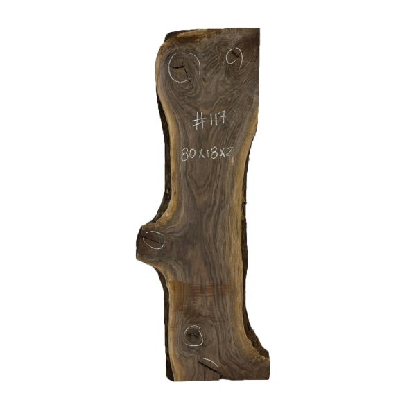 Black Walnut Lumber Live Edge Slab - 80 x 18  x 2  #117 Online Sale - Image 2
