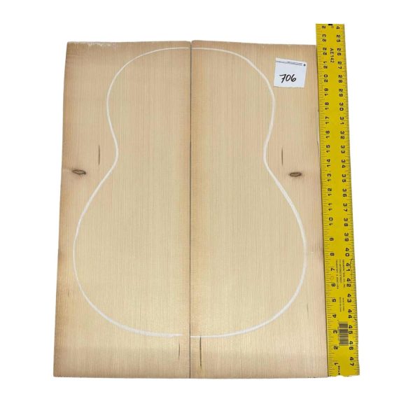 European Spruce Bookmatched Classical Guitar Tops #706 Sale - Image 2