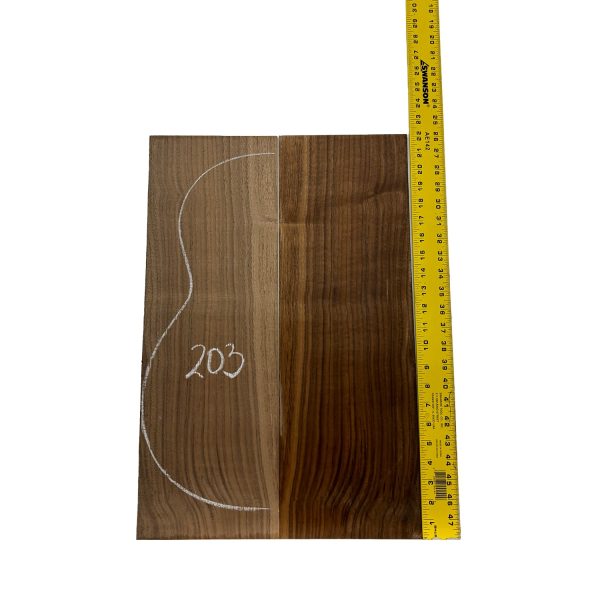 Black Walnut Classical BC Grade Guitar Back and Side Set #203 Sale - Image 3