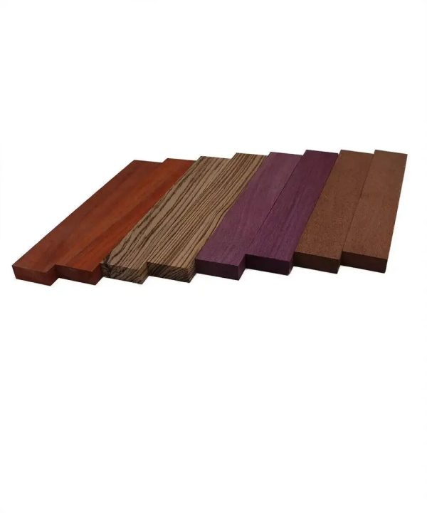 Combo Pack Of 8, 4 Species, Cutting Boards Thin Dimensional Lumber ( Purpleheart, Padauk, Zebrawood, Merbau ) Cheap - Image 3