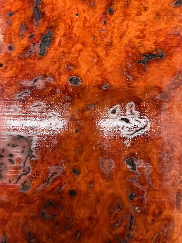 Australian Red Gum Burl Acoustic  Electric Guitar Wood Drop Top Set | 21  x 14  x 3 8   #106 Sale - Image 2