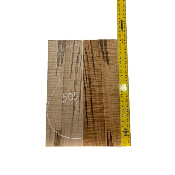 Flame Ambrosia Maple Classical Guitar Back and Side Set #505 Cheap - Image 3