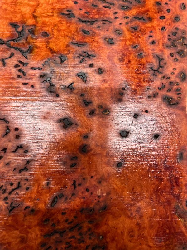 Australian Red Gum Burl Acoustic  Electric Guitar Wood Drop Top Set | 21  x 14  x 3 8   #100 For Sale - Image 2