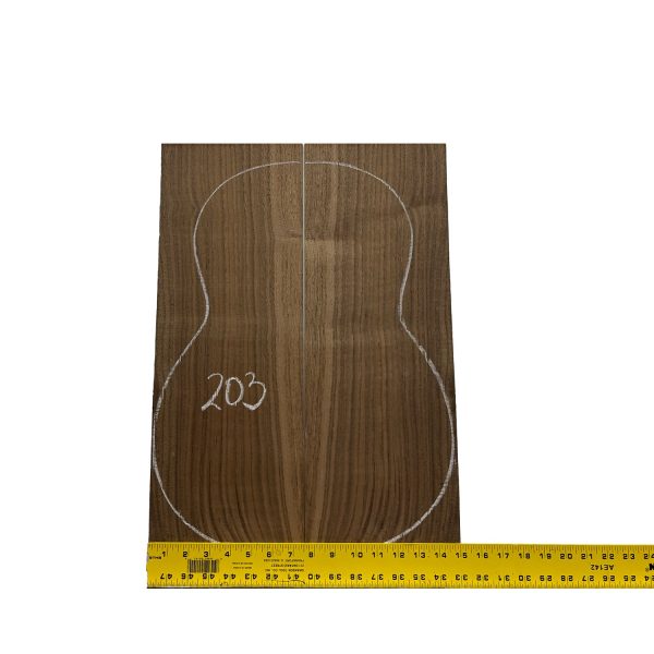 Black Walnut Classical BC Grade Guitar Back and Side Set #203 Sale - Image 2
