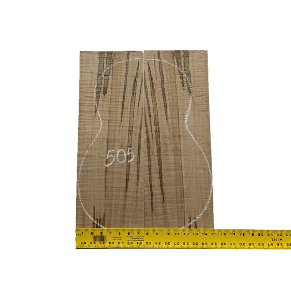 Flame Ambrosia Maple Classical Guitar Back and Side Set #505 Cheap - Image 2