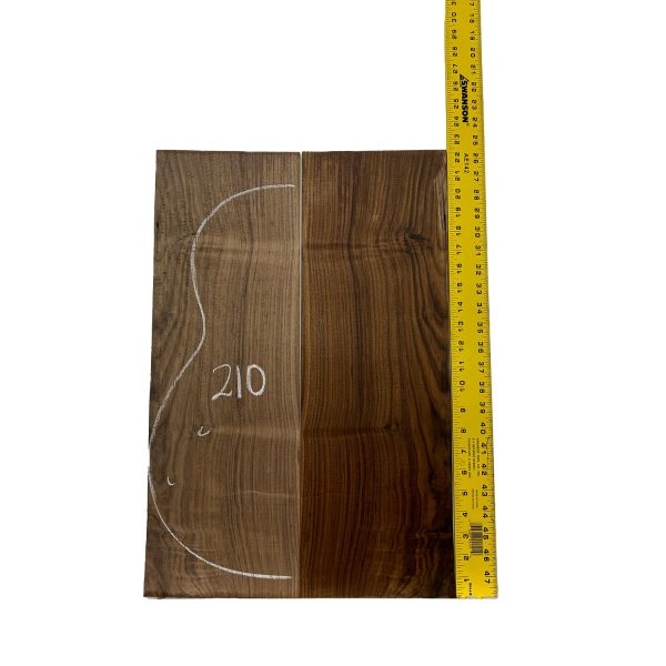 Black Walnut Classical BC Grade Guitar Back and Side Set #210 For Sale - Image 3