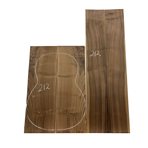 Black Walnut Classical BC Grade Guitar Back and Side Set #212 For Discount
